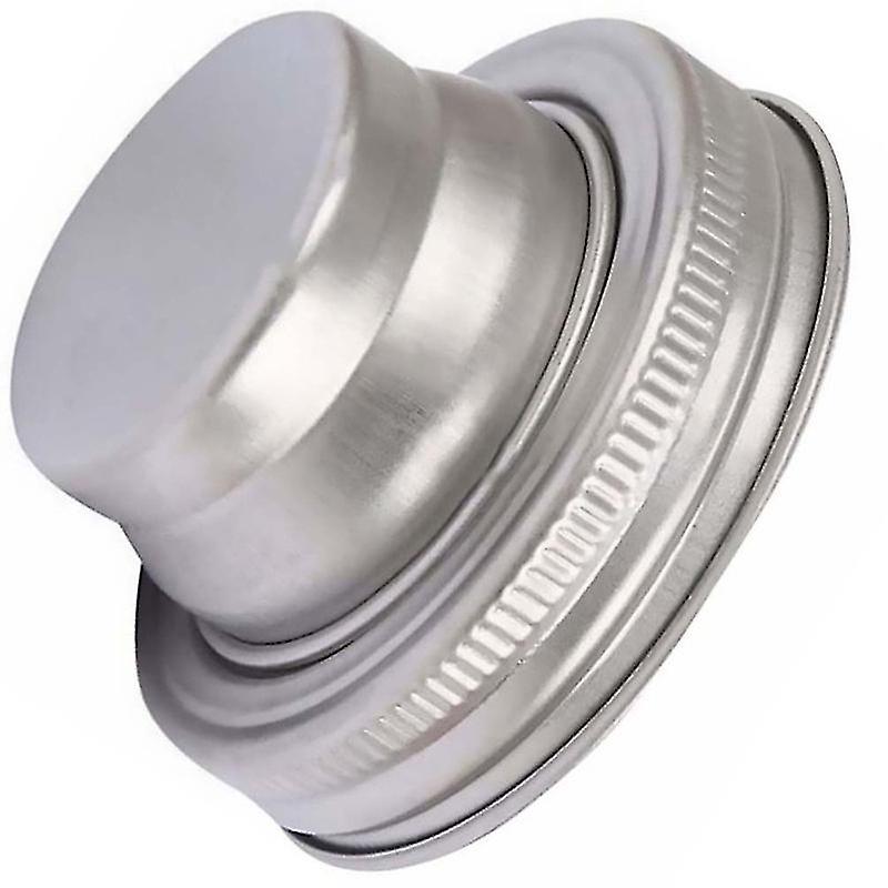 7.4X4.3cm Silver Spice Grinders 1pc Mason Jar Shaker Lid Stainless Steel Cocktail Shaker Lid For Bar