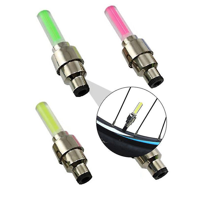 6.3X1.8cm מגוון צבעים אביזרי חד אופן 4 יח 'אורות גלגל אור צמיגים אורות גלגל חיצוניים