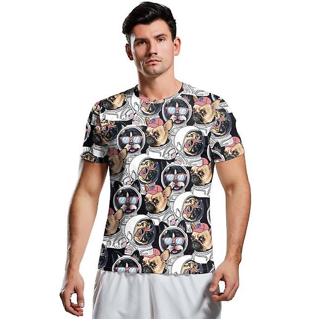 Hot Selling New Outlet Men's Creative Spoof 3d Three-dimensional Pattern Round Neck T-shirt