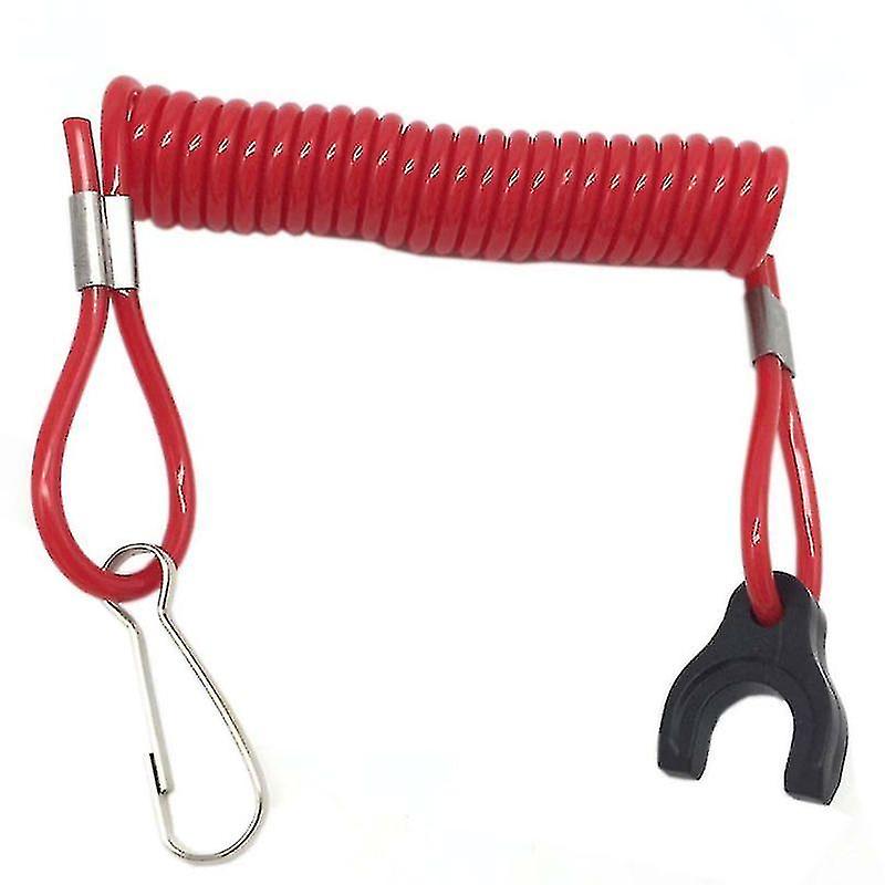 1pc Boat Outboard Engine Motor Lanyard Kill Stop Switch Safety Tether For Tohatsu