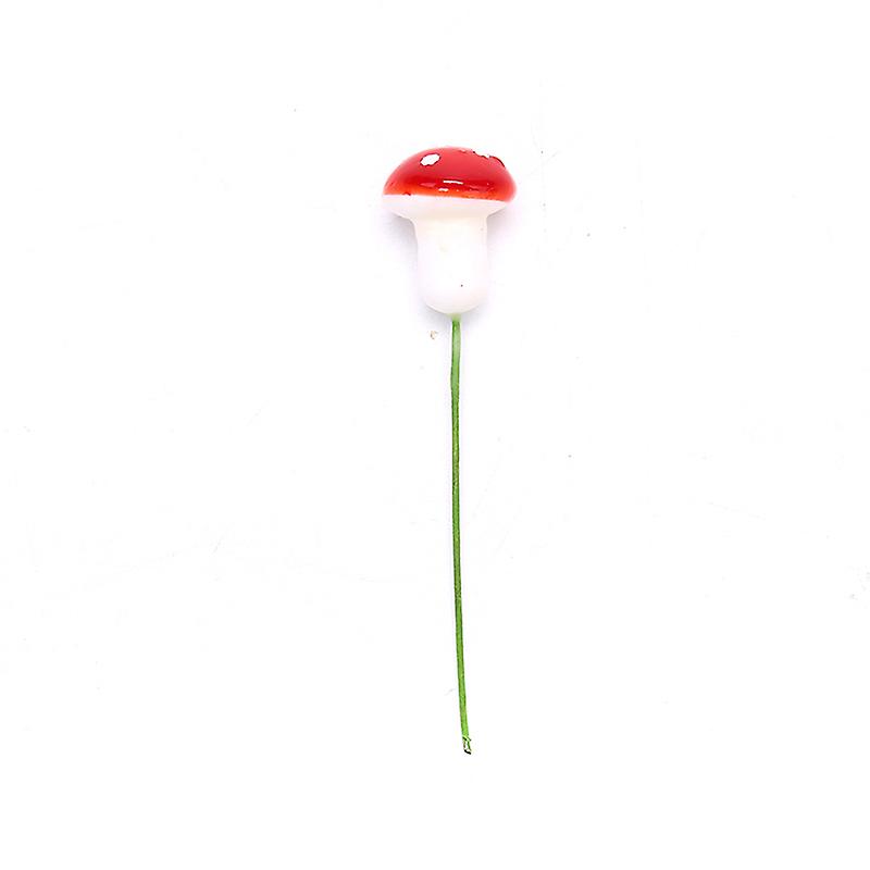 100pcs Colorful Artificial Mushroom Model Plant Action Figure Miniature