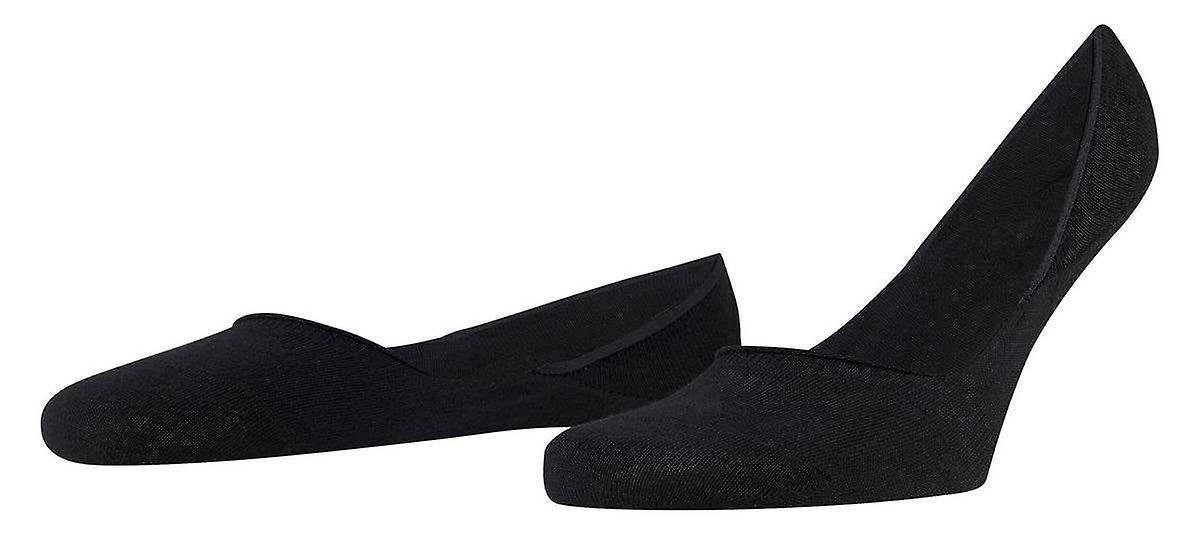 Falke Step Medium Cut No Show Box Socks - Black