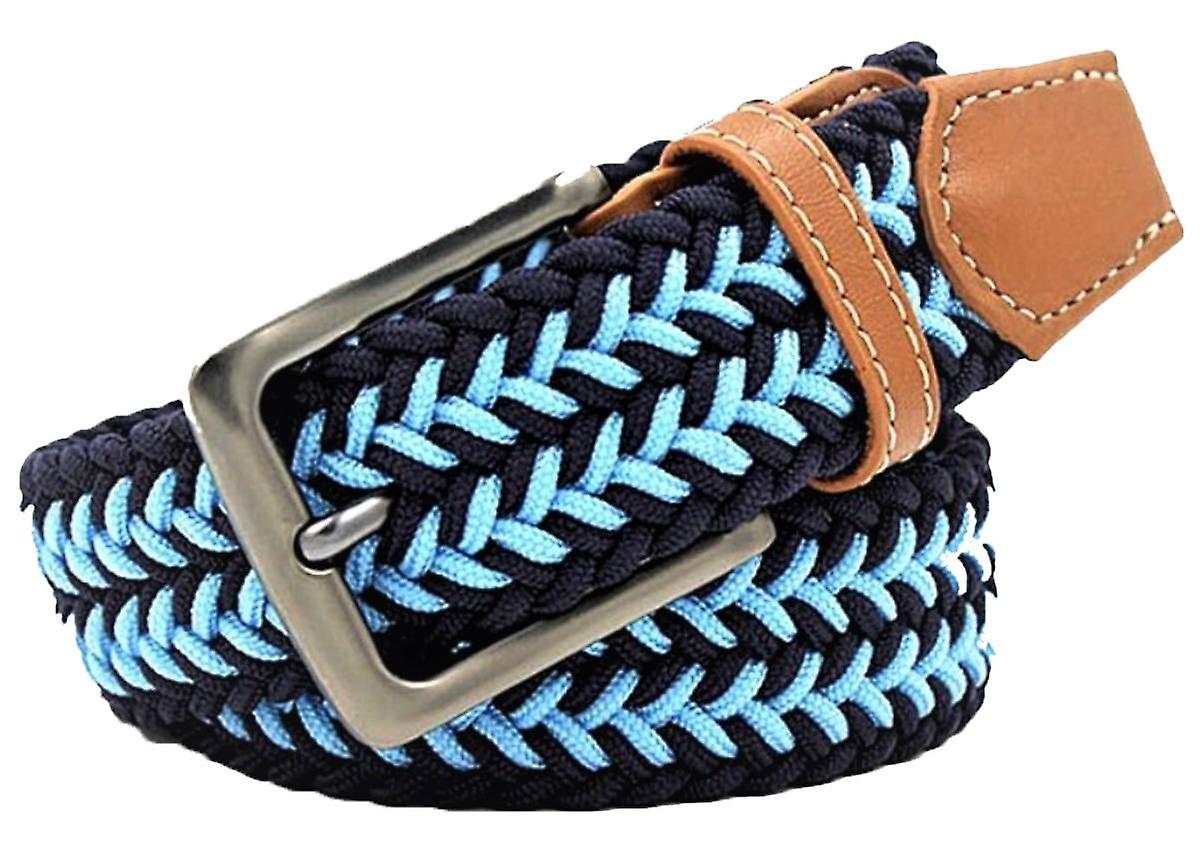 Bassin and Brown Pullar Arrow Stripe Woven Belt - Navy/Blue