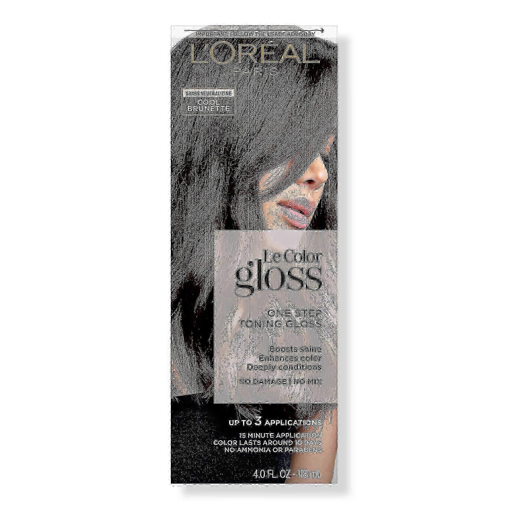 L'oréal Le Color Gloss One Step Toning Gloss, Cool Brunette, 4 Oz