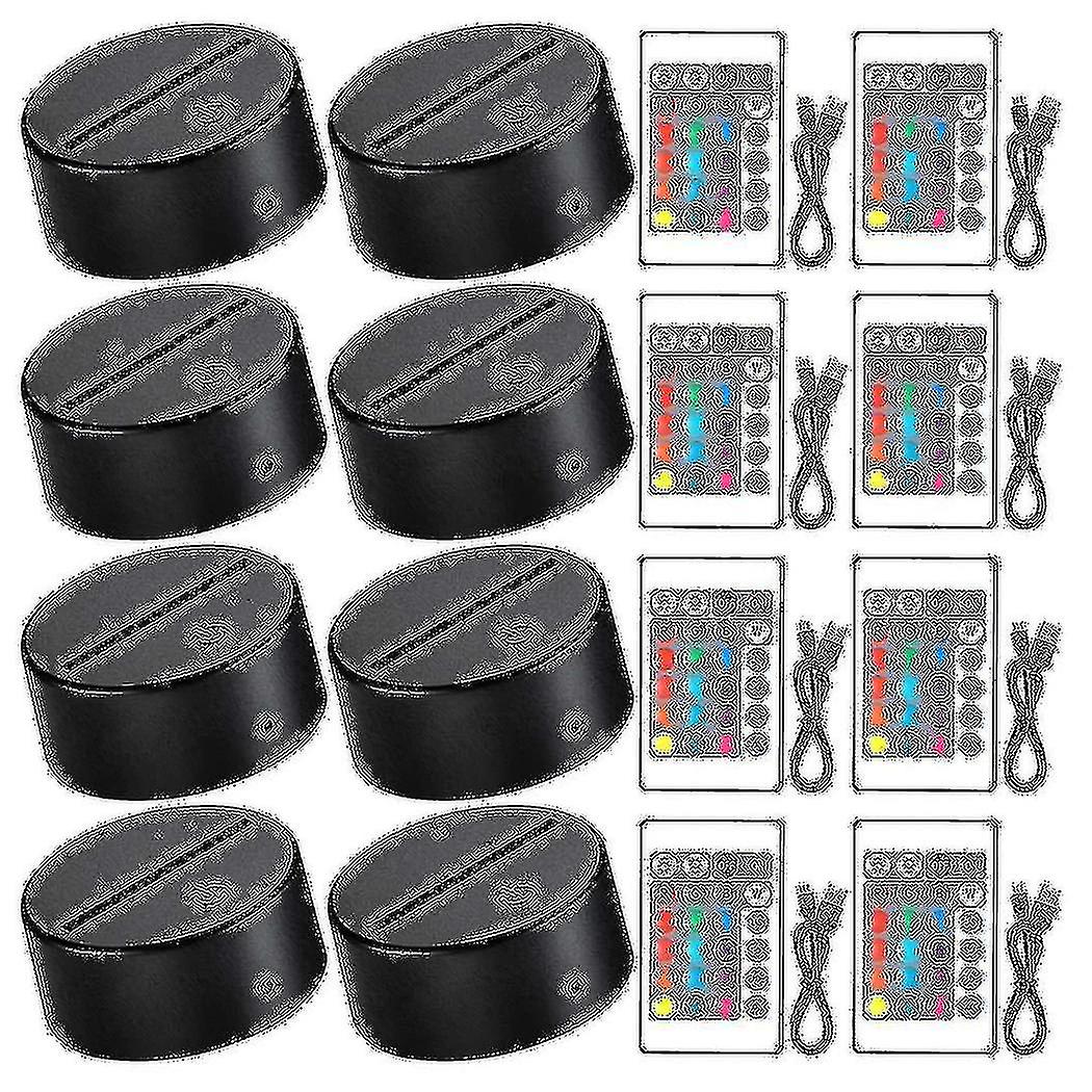 3d Night Led Light Lamp Base Led Lights Display Base Lighted Base Stand 16 Colors With Remote Contr