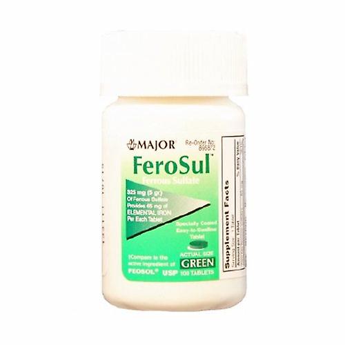 主要药品 矿物质补充剂 Feosol 铁 325 毫克强度片剂 100 片/瓶,1 片(4 片装)