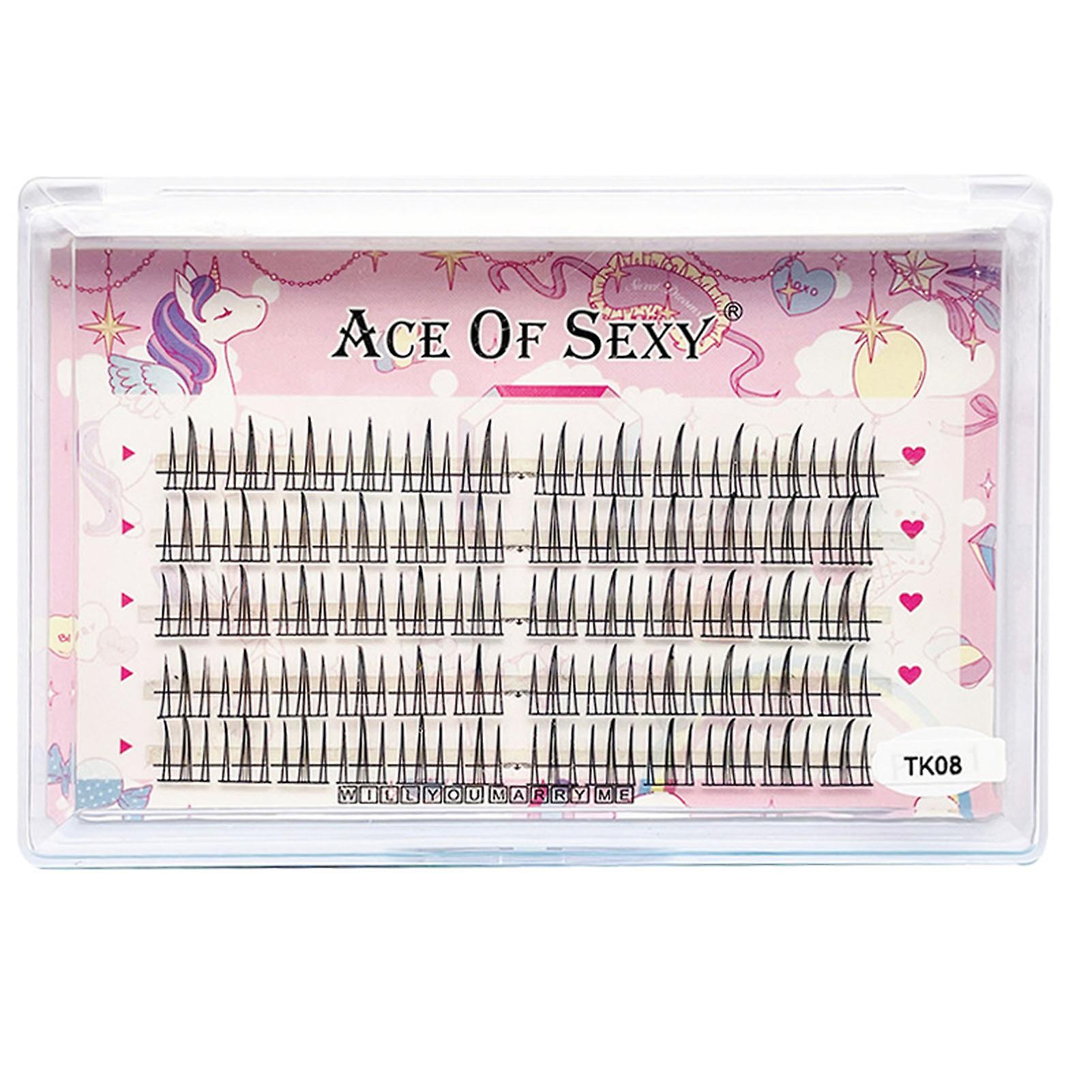 Segmented Thin Band Eyelashes Not Scatter Thin Band Thick Fluffy Lashes For Women Girls Makeup Diy