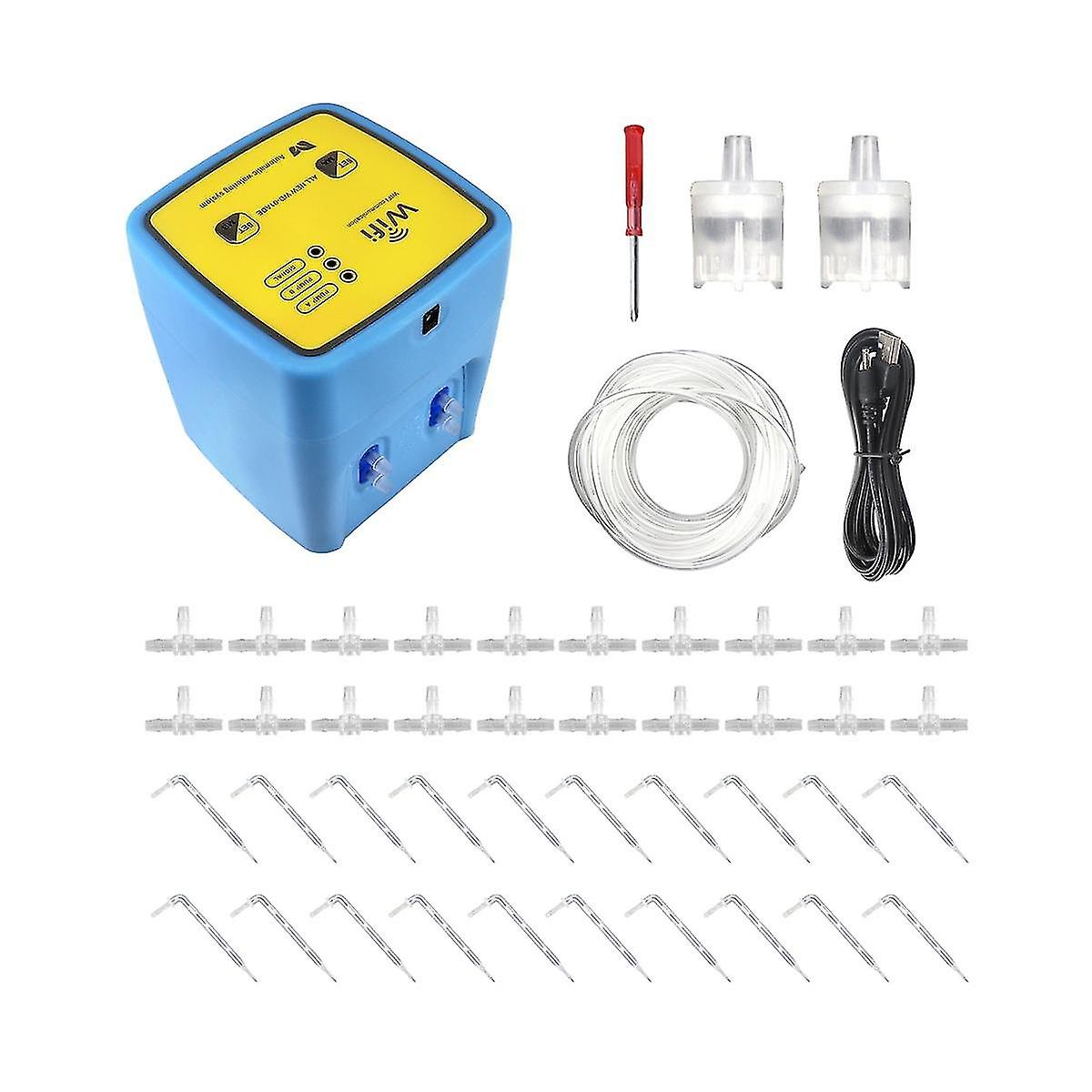 Watering Device Double Pump Timed Automatic Drip Irrigation System Remote App Controller Garden Too