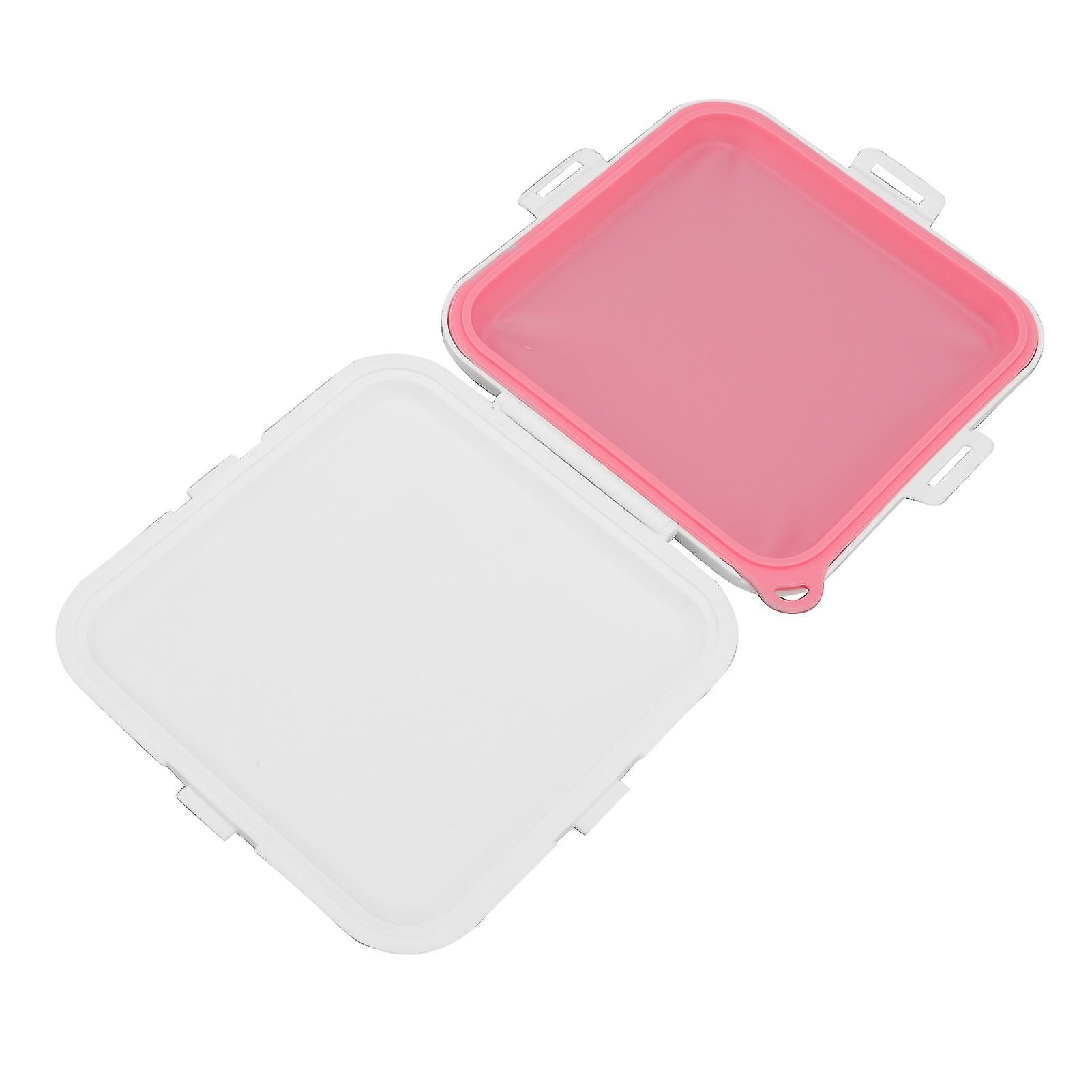 Portable Red Sandwich Storage Box Lunch Container for Work Picnic