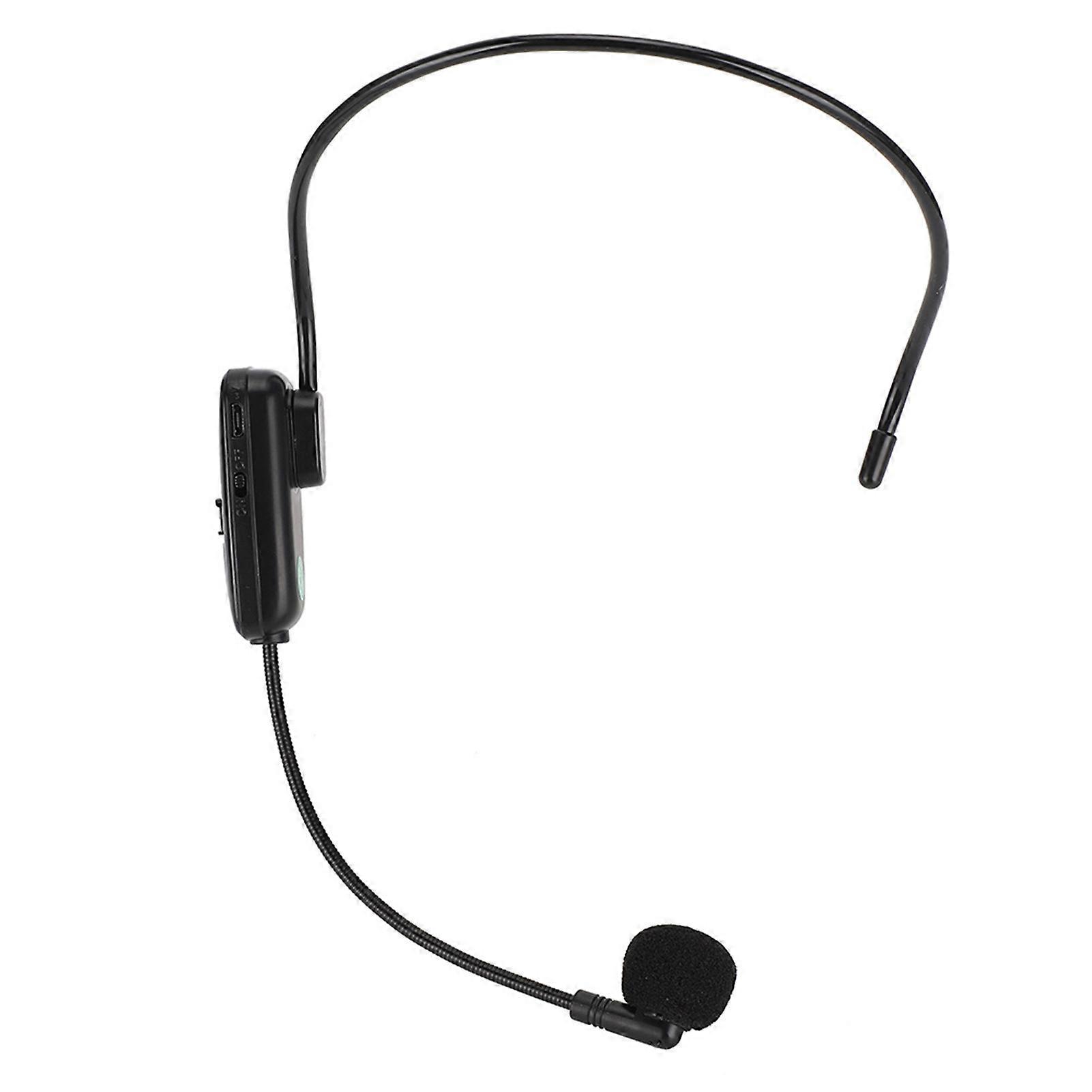 2.4G Wireless Headset Microphone Transmitter Receiver Portable Auto Pairing for Teaching Guide