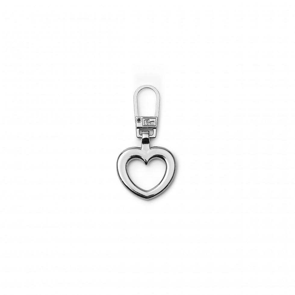 Prym Heart Zip Puller  Silver - each