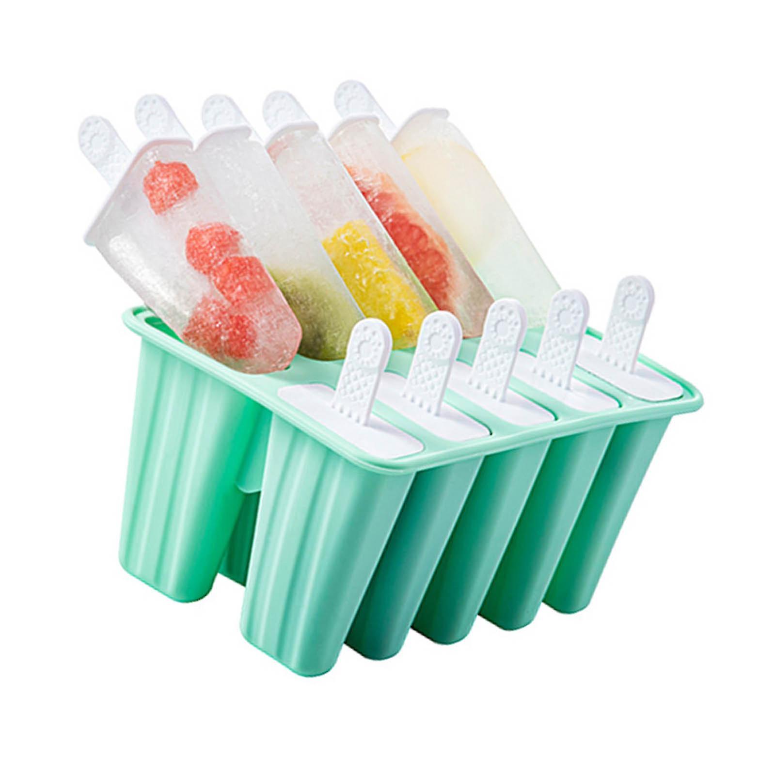10-Grid Food Grade Silicone Ice Cream Lolly Maker - Create Refreshing Homemade Frozen Treats Easily - Ice Cream Mould