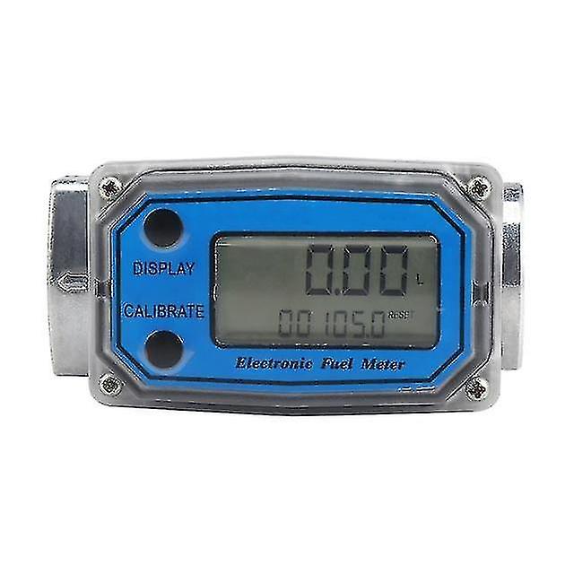 Flow Meters Controllers Allsome Llw 25 Digital Turbine Flow Meter For Measuring Gasoline Diesel Kerosene Blue