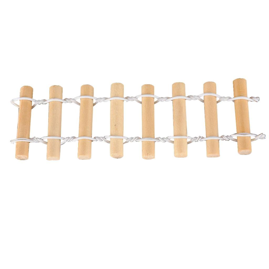 Wooden Fence Building Model Handrail for Sand Table Microlandscape Burlywood