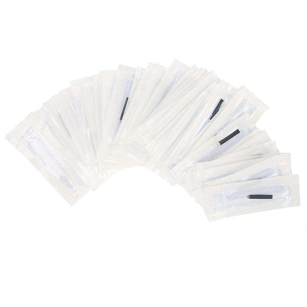 Lot de 50 aiguilles de microblading pour sourcils, lames fines de 0,18 mm (broche U18) pour tatouage et maquillage permanent