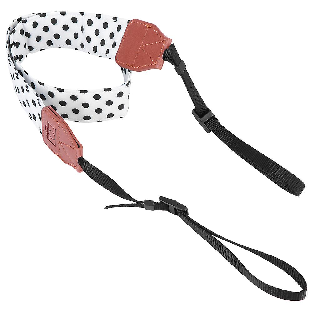Dots Digital Camera Shoulder Straps General Adjustable PU Leather Cameras Accessory