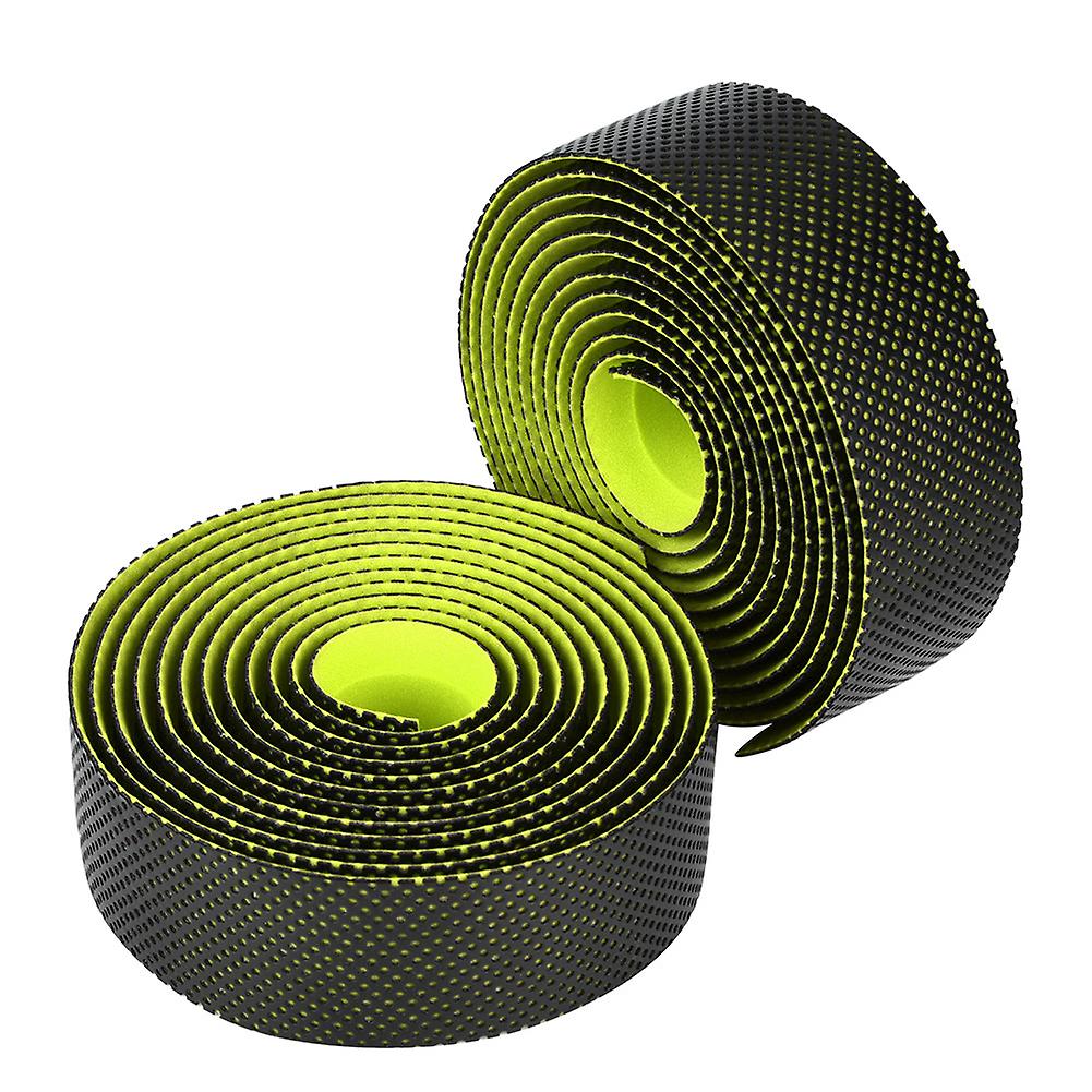 Black and Yellow Road Bike Handlebar Tape – Soft, Durable, and Sweat-Absorbent with High Elasticity