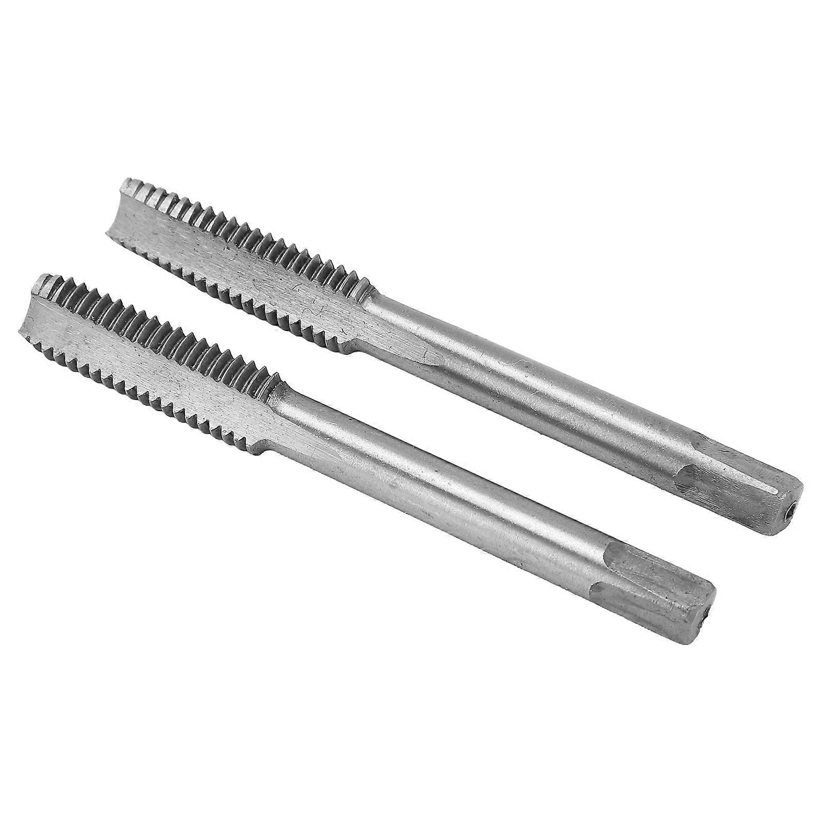 2Pcs/Set Metric Machine Tap High Speed Steel 3 Straight Flutes Screw Thread Tapping ToolM8x1.25