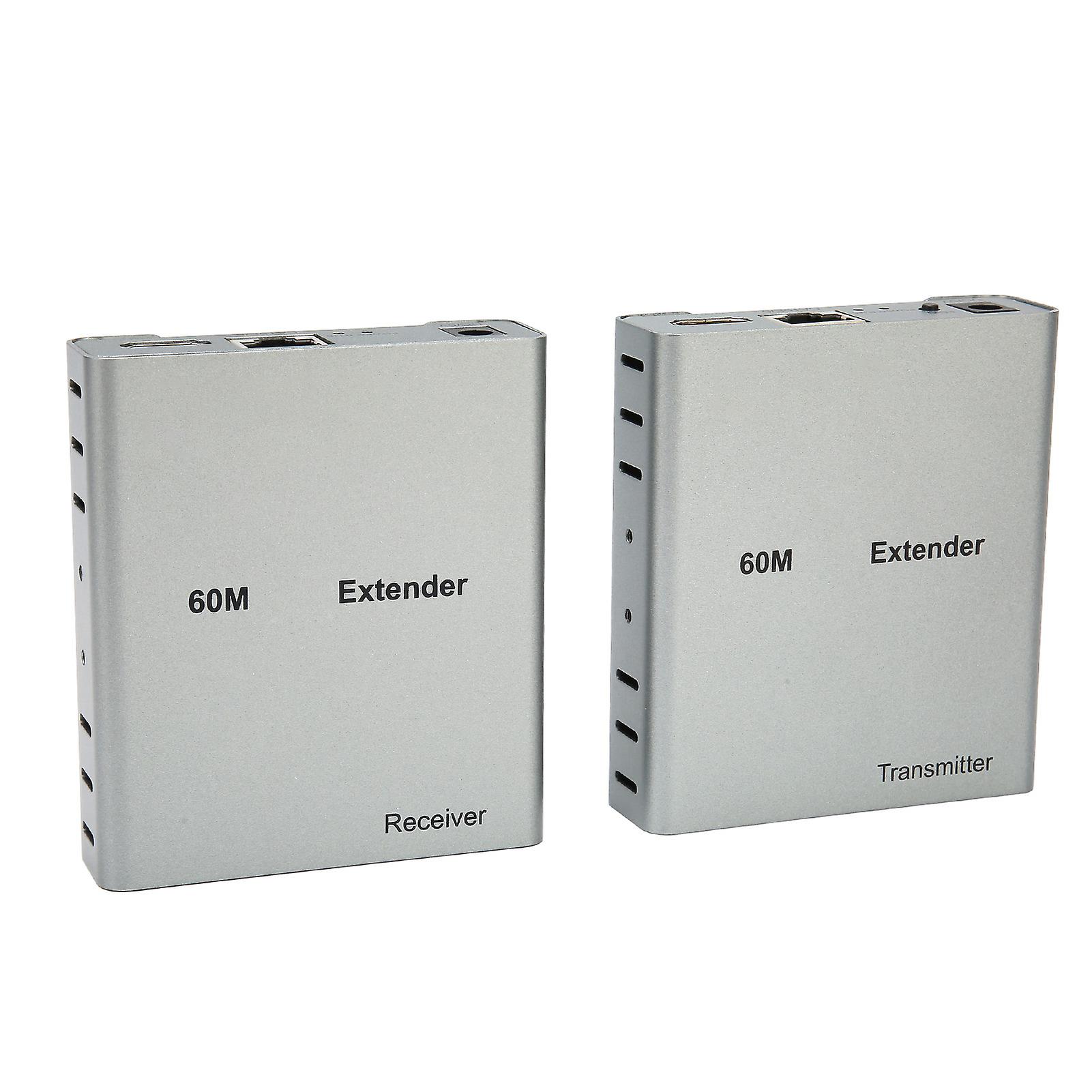 HD Multimedia Interface KVM USB Extender Over Cat5e/6 1080P HD Video Extender for Mouse and Keyboard Control 100?240V AU Plug