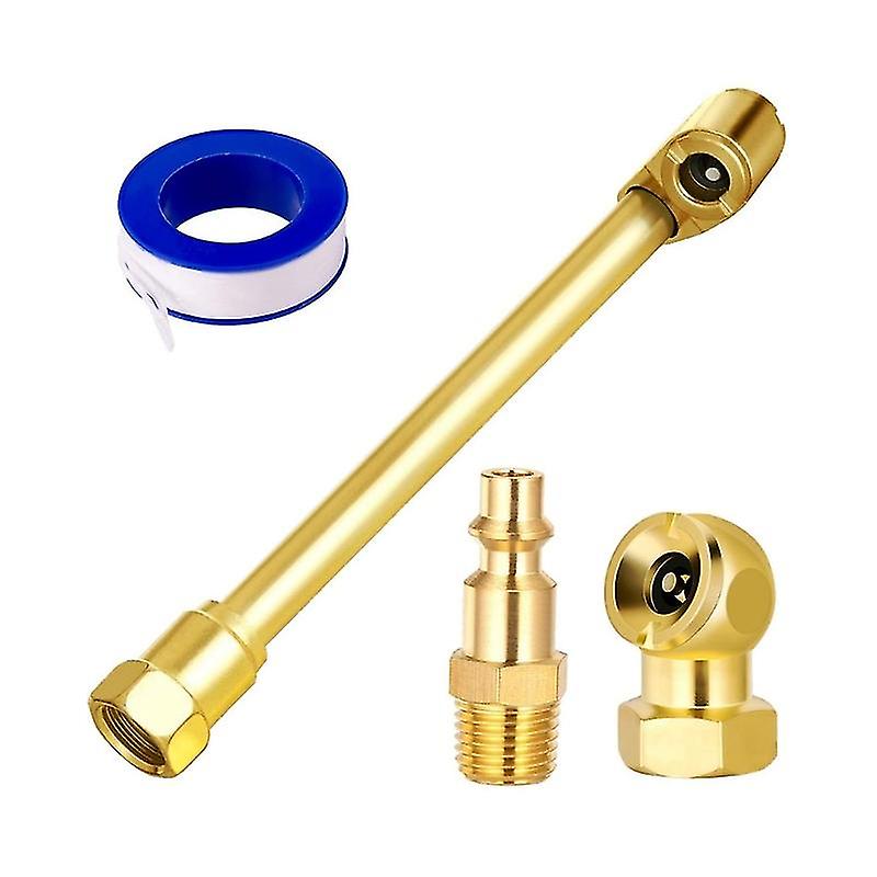 Air Chuck Set For Tire Inflator Gauge & Air Compressor Dualhead Air Chuck Tw