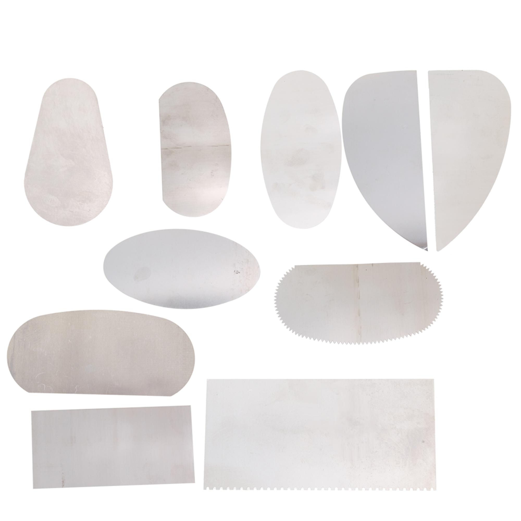 10 x Sharp Steel Slit Tools Pottery Clay Molding Ceramics Scraper Craft