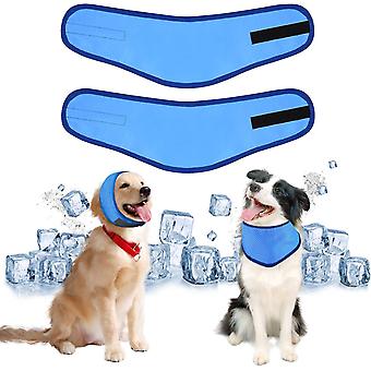 2pcs Dog Cooling Bandana Pet Dog Cooling Collar,dog Instant Cooling Bandanas Breathable Pet Cooling Collar Dog Cat Ice Collar For Summer yuante