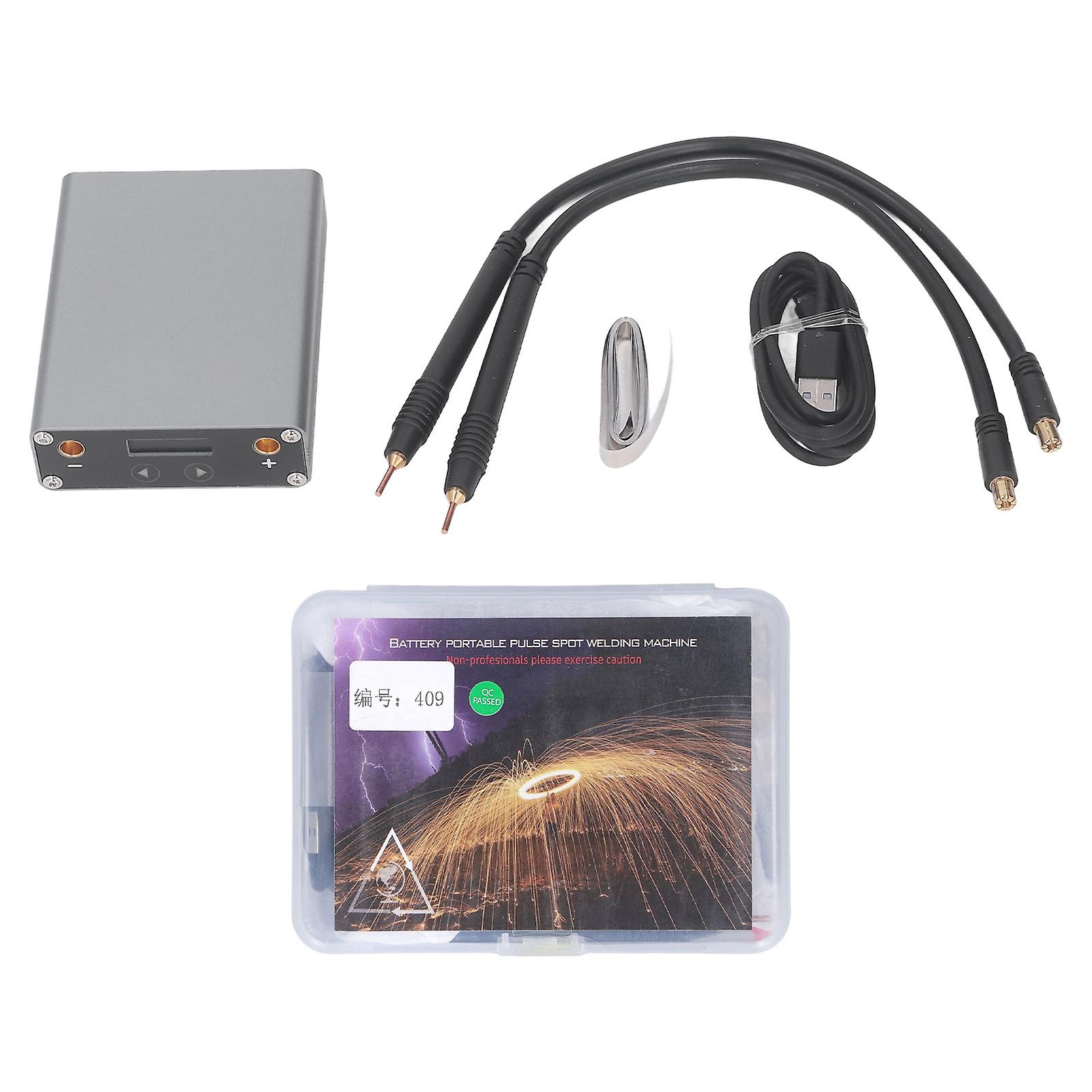 Spot Welding Machine, Mini Spot Welder Portable Machine Welding Equipment Kit with 5500Mah Rechargeable Battery 5V