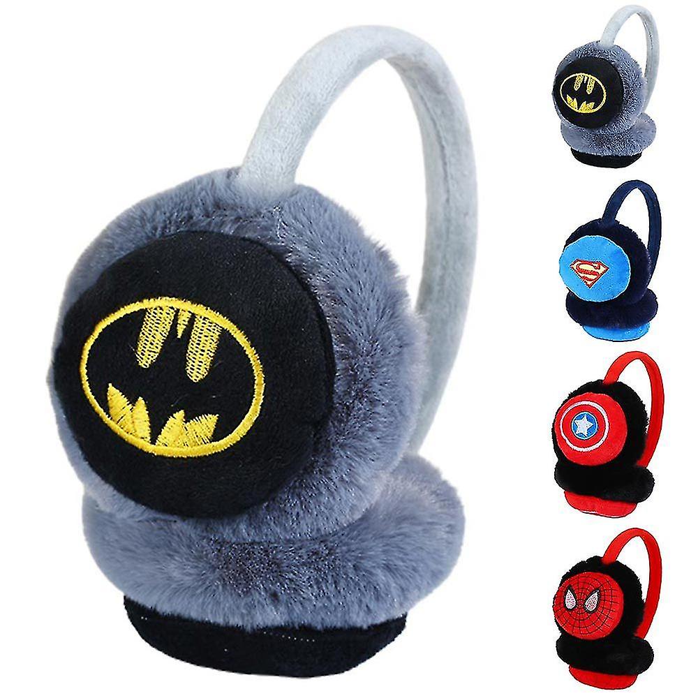 Bambini Supereroe Spidermen Batman Morbido Paraorecchie Inverno Caldo Paraorecchie Ragazzi Ragazze Regali c