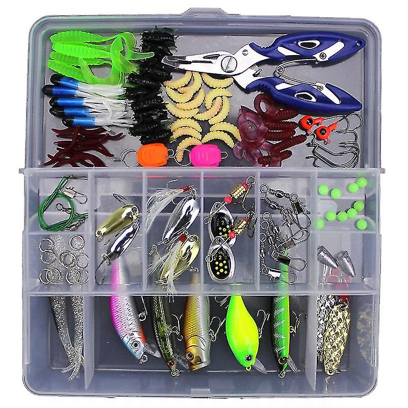 103 Stück Kunstköder Softbait Hartköder-Set Multi-Style Full Swimming Layer Bait Set
