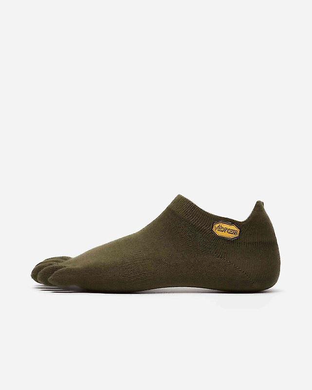 Vibram Athletic No Show 五指高性能袜 - 军绿色 - XL