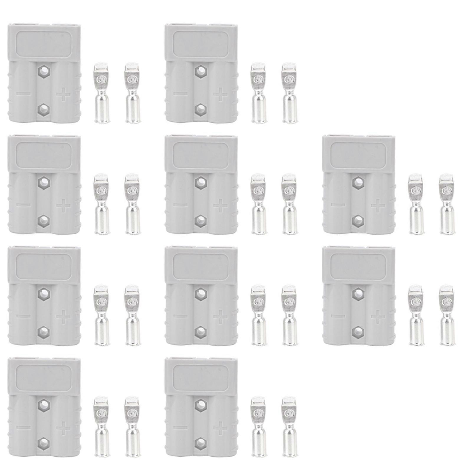 50A 600V 16mm² 6AWG Battery Power Connector, Pack of 10