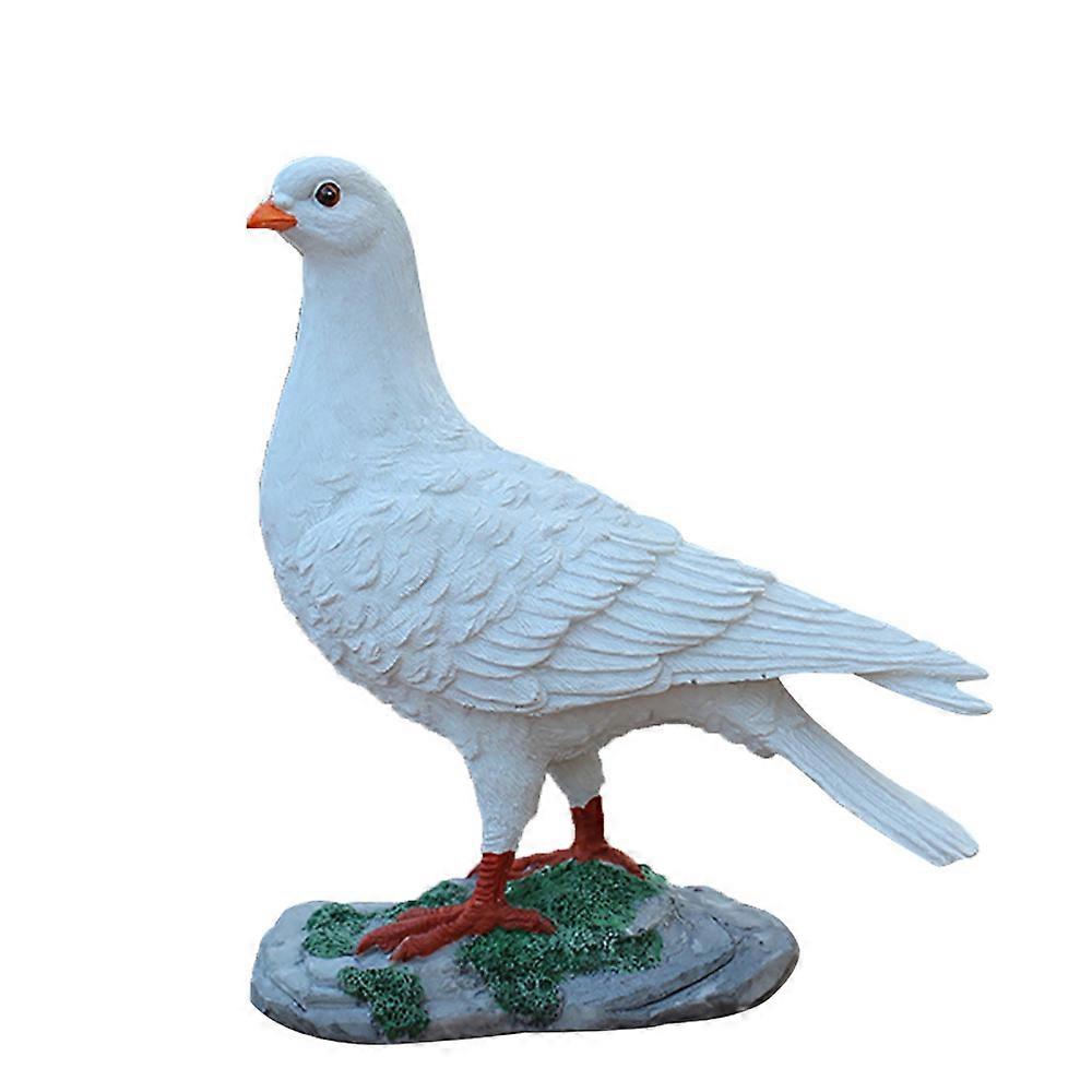 1pc Resin Pigeon Statue, 20*9*23cm, Decorative Object