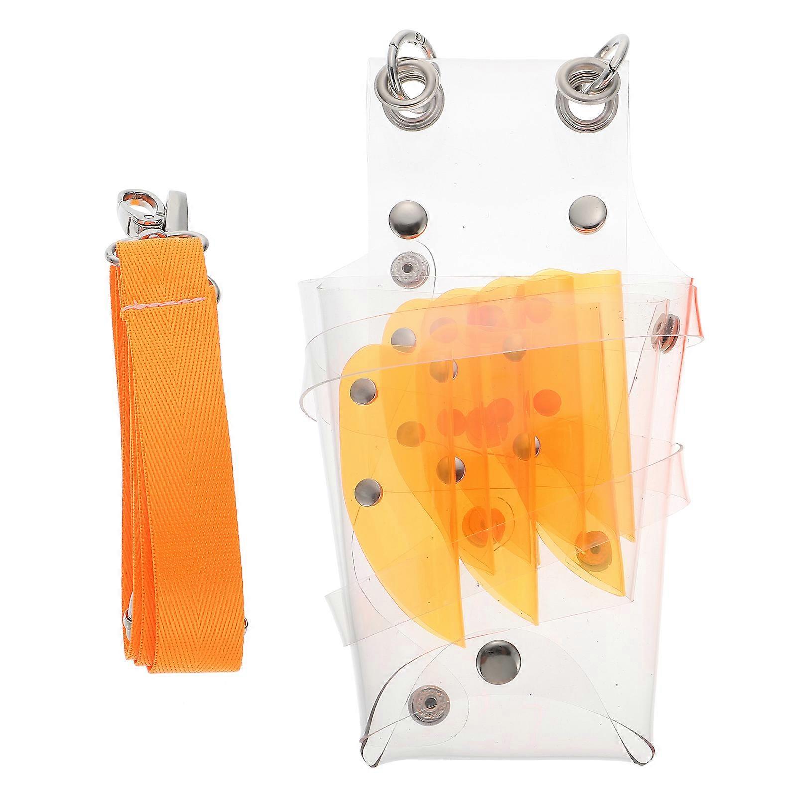 Barber Scissors Bag Waist Pack Transparency PVC Hair Scissors Bag for Storage