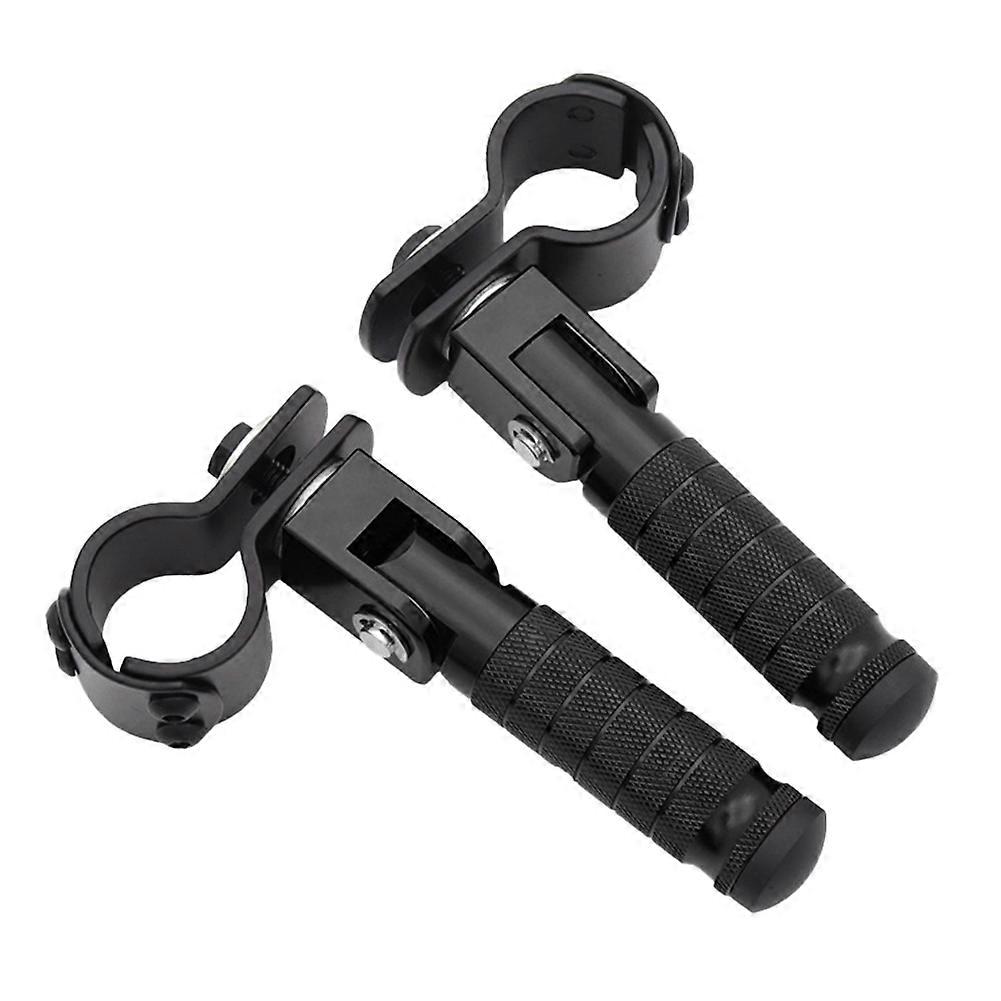 2pcs M8 Universal Motorcycle Folding Footrests Passenger Footrest Pedal Rear Foot Pegs Set Cnc Aluminum Motorcycle Part