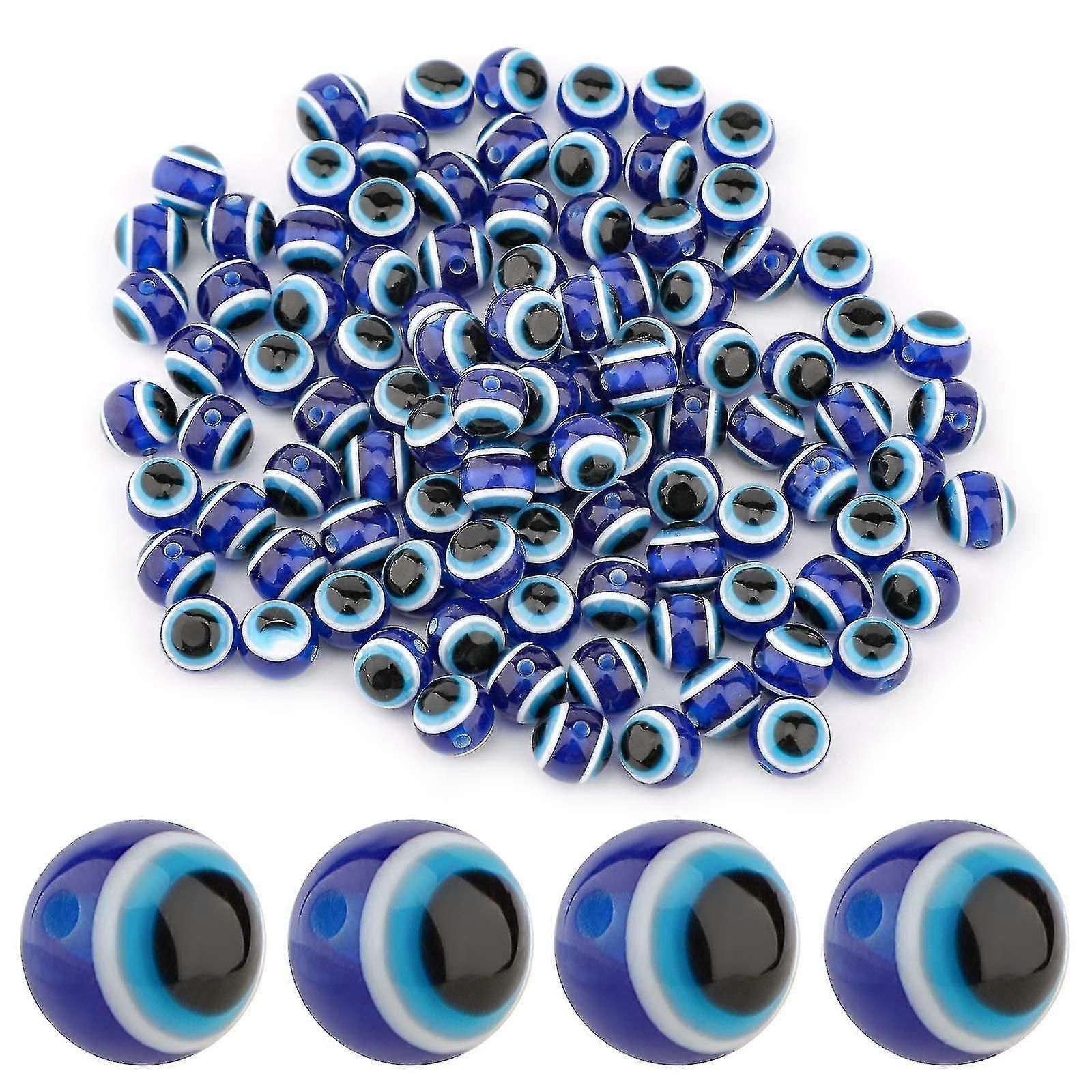 100pcs μπλε κακό μάτι χάντρες χάντρες μάτι χάντρες χειροποίητες χάντρες χασίς γοητευτικά για diy βραχιόλια κολιέ κοσμήματα κάνοντας