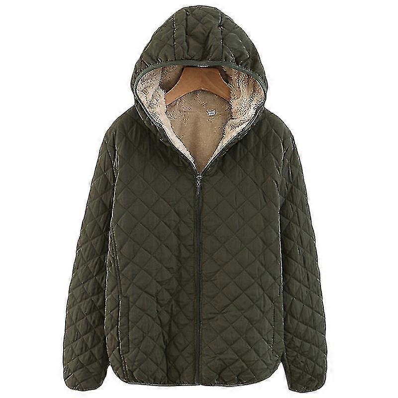 Donna Fleece Foderato Giacca Cappotto Outwear