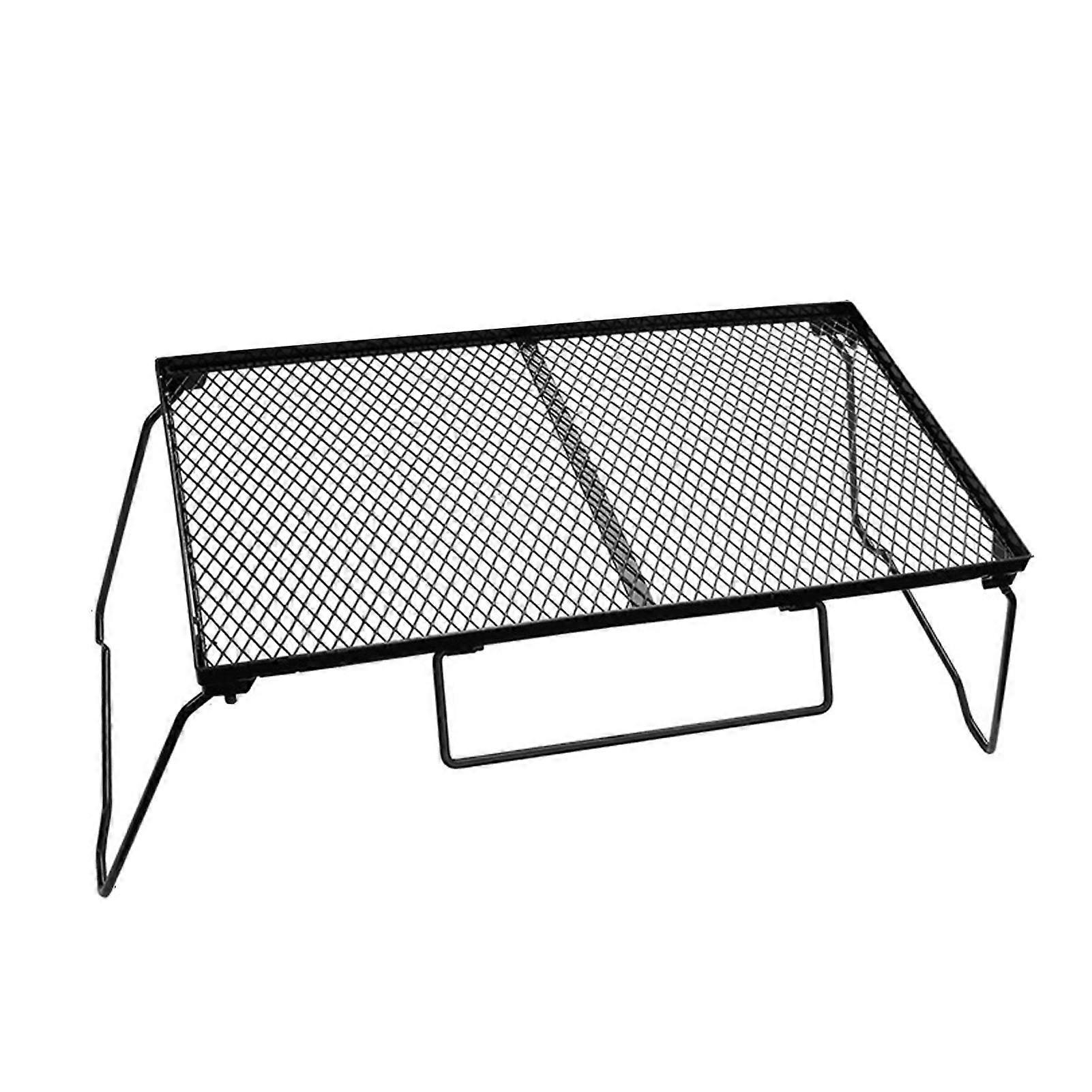 Camping Mesh Table Foldable Portable Iron Outdoor Net Table For Picnic Barbecue Backyard Party Single Mesh Table