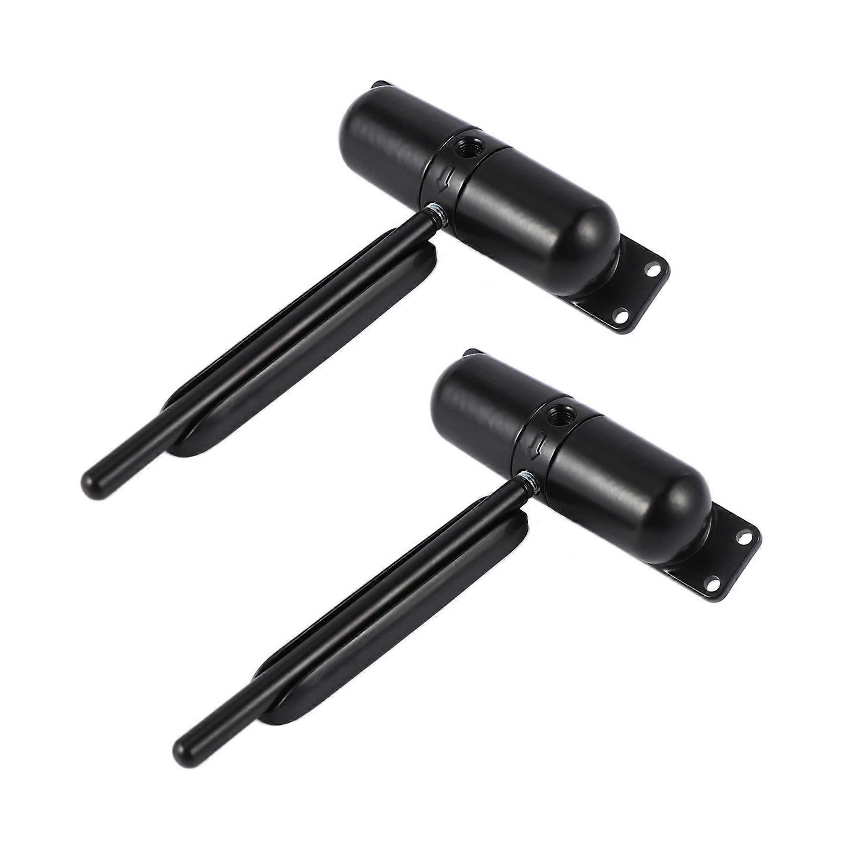 2 Set 20-70Kgs Black Adjustable Surface Mounted Spring Door Closer Automatic Door Closer Fire Rated
