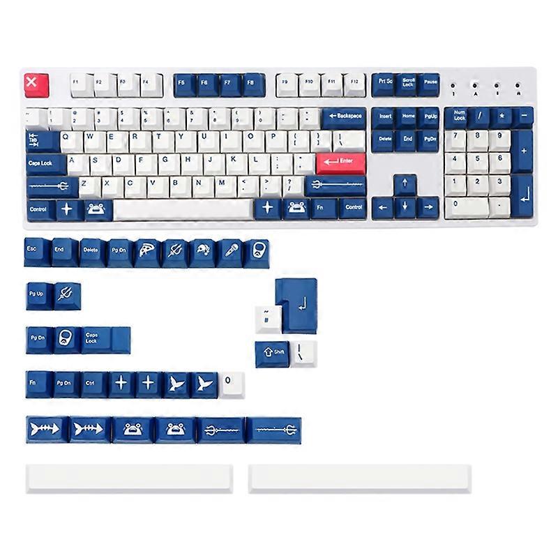 Replacement Key Cap Set Iso 138pcs PBT Heat Sublimation for Mechanical Keyboard