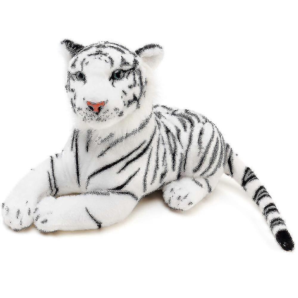 Riesiger sibirischer weißer Tiger lebensechter Plüschtier-Plüschtiger in Lebensgröße