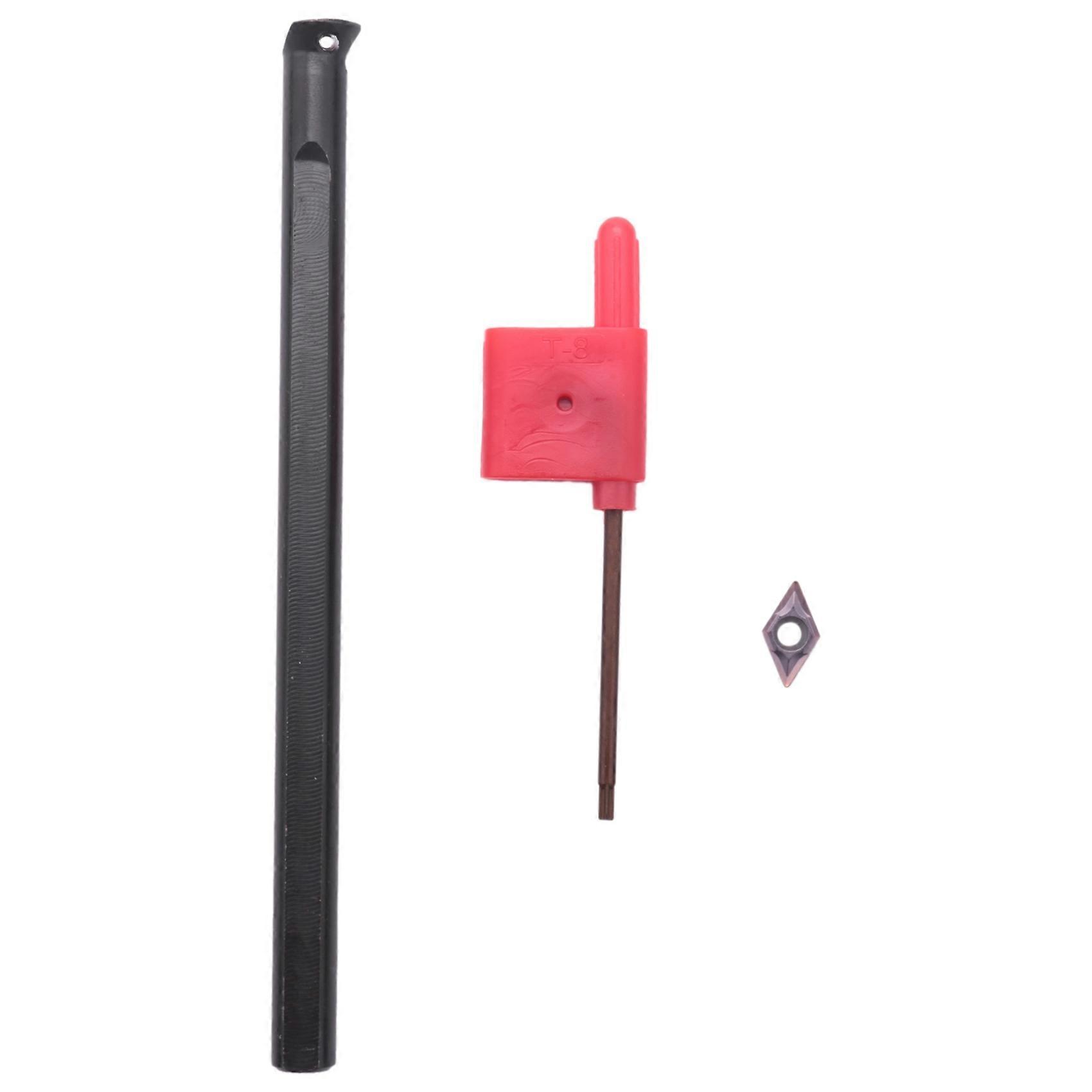 Turning Tool Holder S08K-SDUCR07 Internal Boring Bar + 95 Degree DCMT0702 Inserts Right Hand CNC La