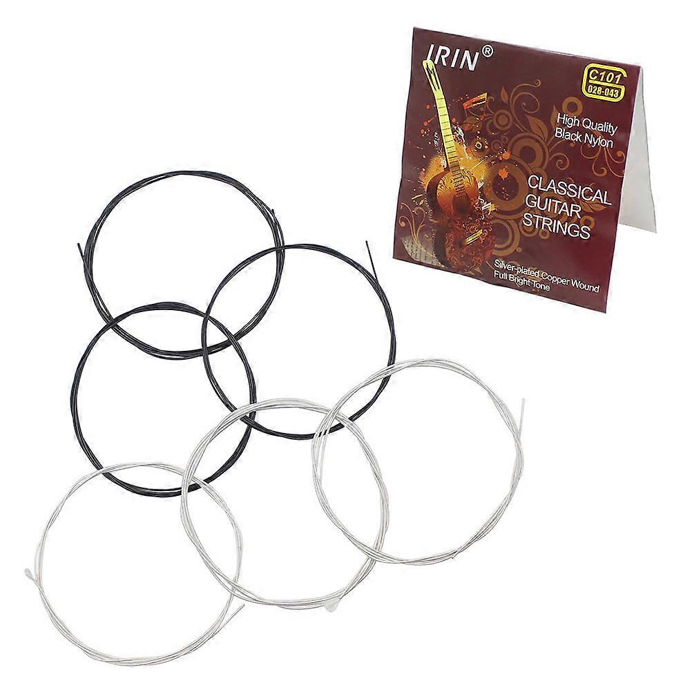6pcs Nylon Fiber Optic Classical Guitar Strings Classical Guitar Strings Assorted Color