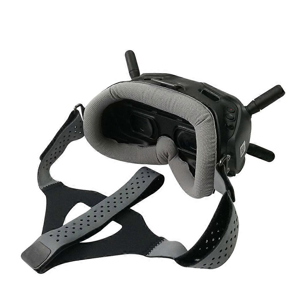 Eye Pad with Head Strap Band Set for DJI Avata FPV Goggles V2 Adjustable Face Plate Replacement Kit for DJI FPV Combo
