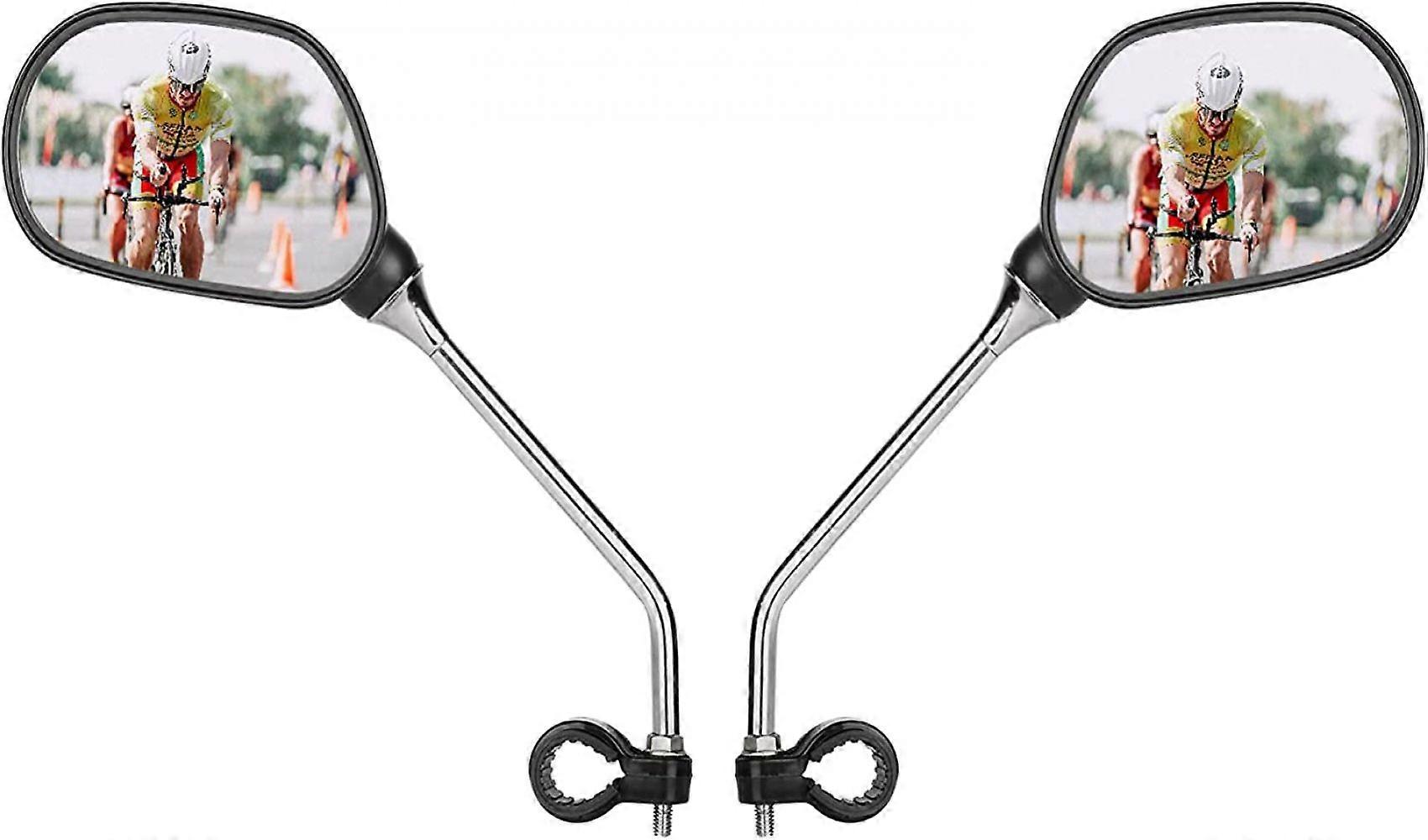 Pack of 2 bicycle mirrors, rear view mirrors, bicycle side mirrors, 360 adjustable rear view mirrors for left and right mounting, handlebar mirrors fo