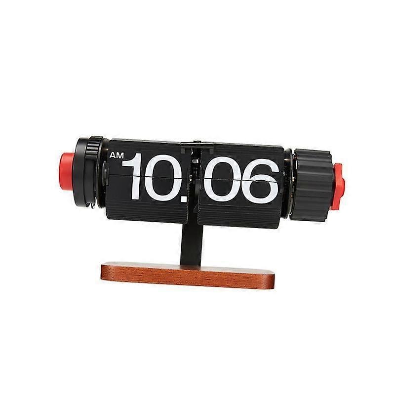 Automatic Page Turning Clock Silent Flip Table Clock for Bedroom Office Cafe