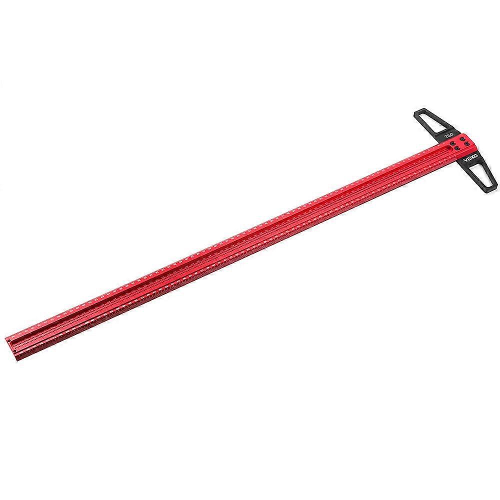 Ts Precision Woodworking Line Scriber Marking T Ruler Aluminum Alloy Hole Positioning Marking Gauge 300/400/500/600/760mm