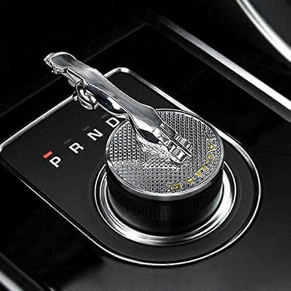 3d Metal Car Gear Shift Buton Cover Decorare Trim Autocolant pentru Jaguar Xf Xe Xj Xjl F-pace Stereoscopic Logo Emblem Insigna