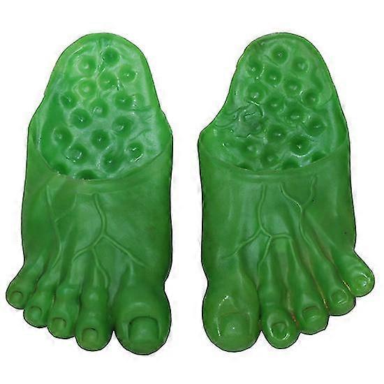 Ins Helloween Slippers Ghost Shoes Toe Slides Flats Party Funny Sandals Scary Green Christmas Costume Dress Accessories Unisex