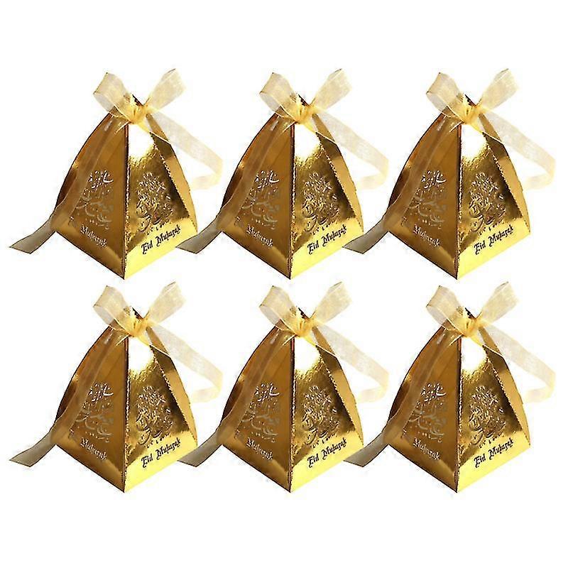 50pcs Beautiful Hollow Carriage Favors Gifts Candy Boxes With Ribbon Baby Shower Wedding Party Supplies(Golden)