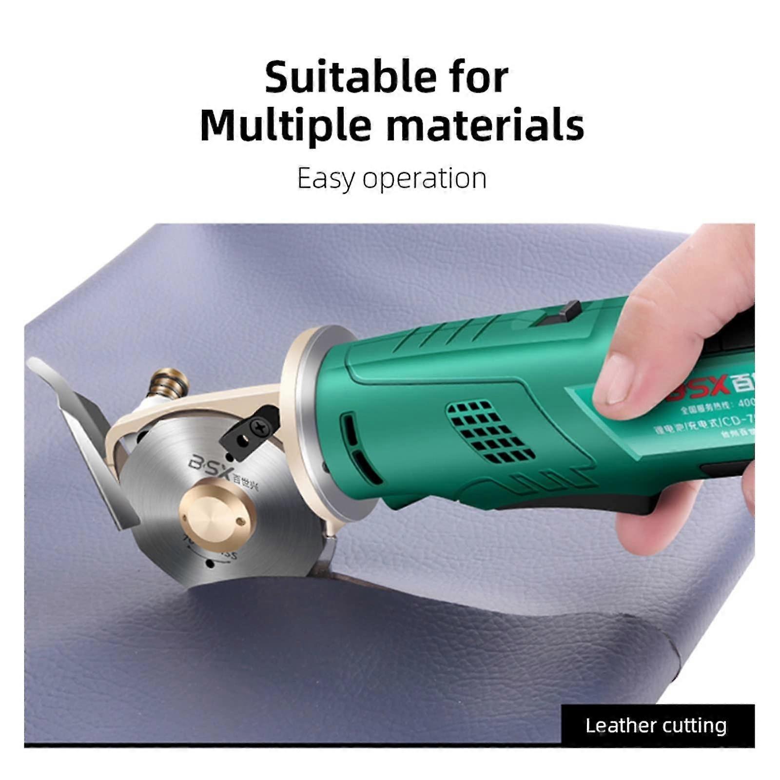 Work Tools 12v Lithium Battery Electric Fabric Scissors For Leather Fabric Cordless Electric Cutter Rechargeable Handheld Cutting Tool (color : 70 200